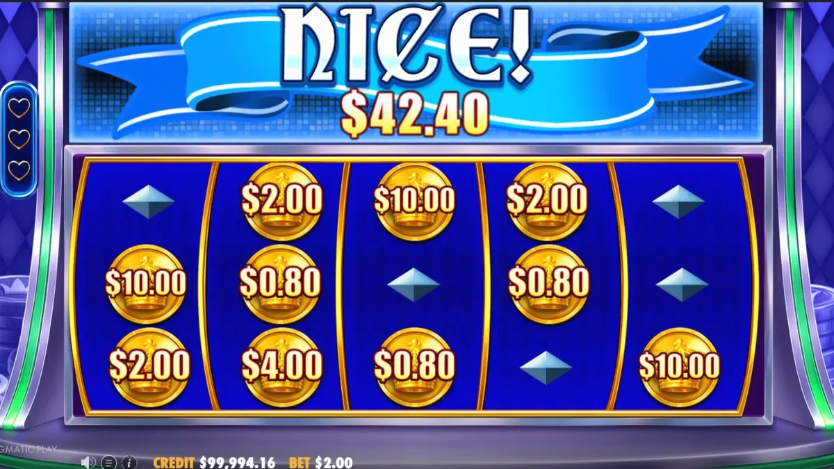 Interface vibrante do slot Joker’s Jewels Hold & Spin com símbolos de joias e o Joker.